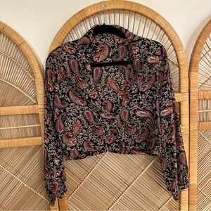 Boohoo Petite Floral Button-Down Top